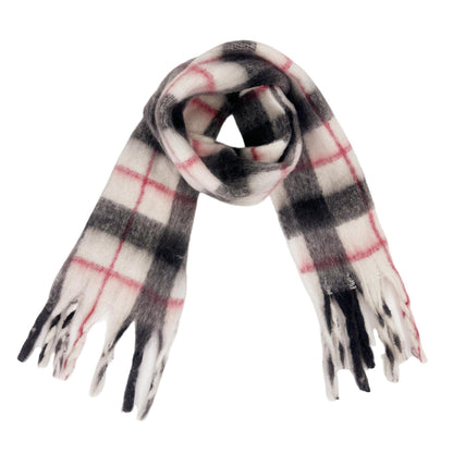 Trendy Winter Tassel Plaid Shawl Soft Scarf