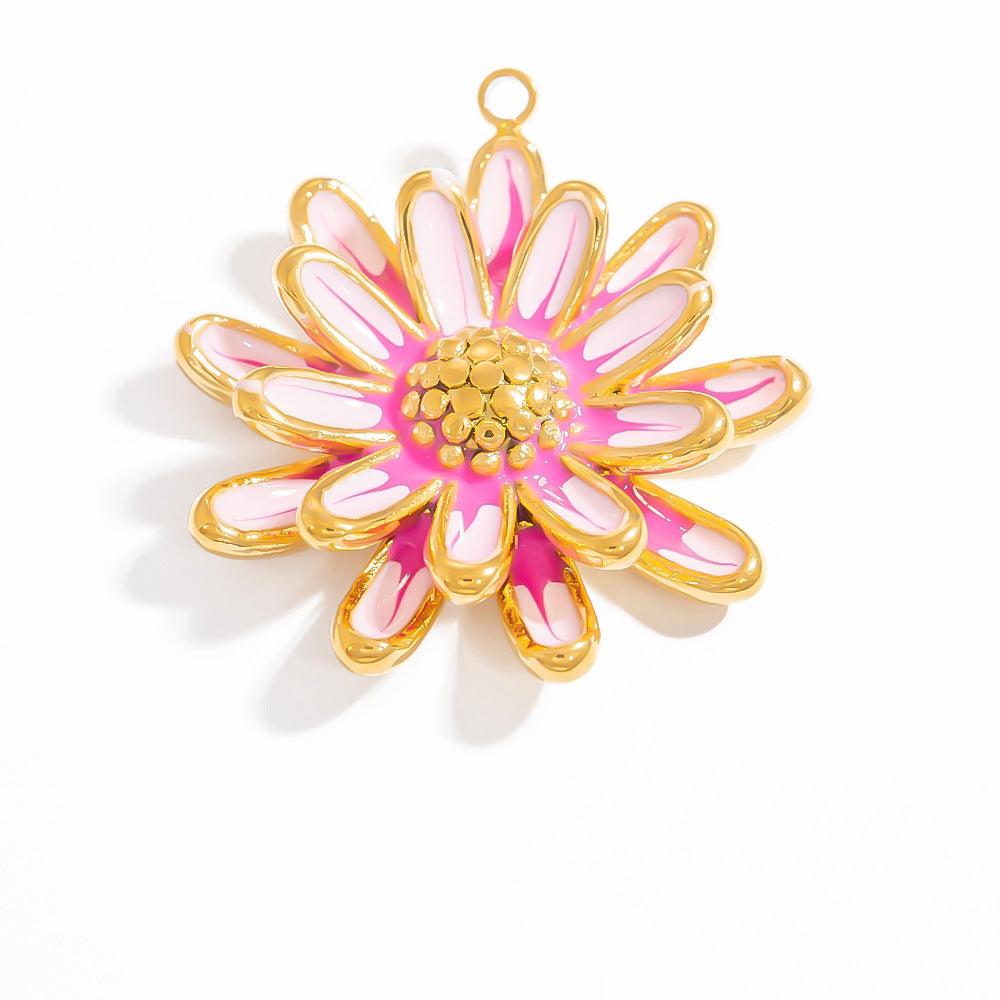 DIY Jewelry Accessories Stainless Steel Sun Shell Necklace