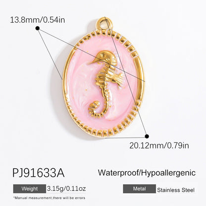 Stainless Steel DIY Ocean Series Coconut Tree Pendant Necklace