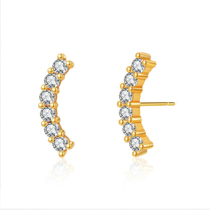 Simple Corlorful Turquoise Stud Earrings