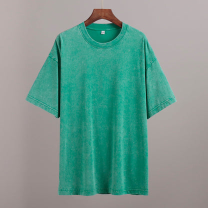 Washed Cotton Relaxed Fit Short Sleeve T-Shirt