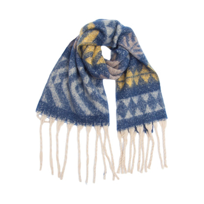 Print Tassel Contrast Color