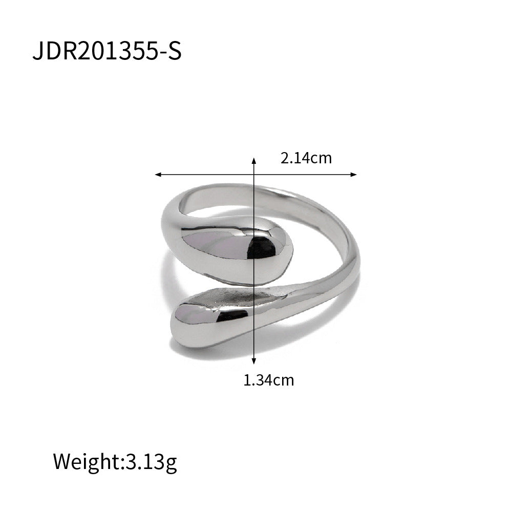 Adjustable Cross Sikmple Ring
