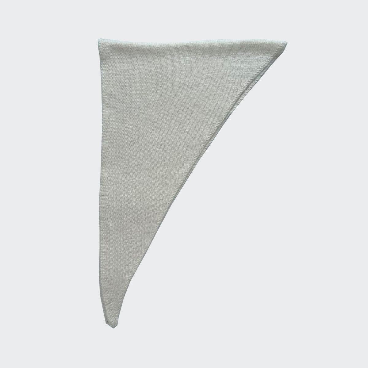 Hand Knitted Triangle Scarf Women Soft Rabbit Hair Wool Blend