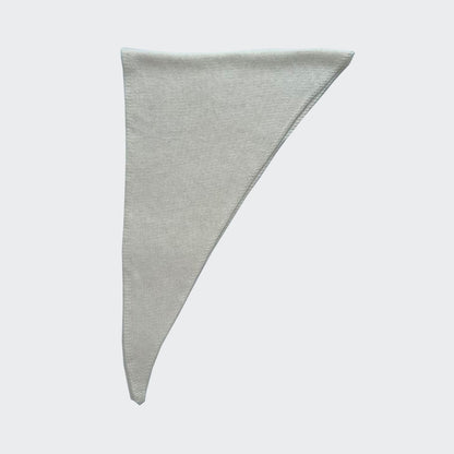 Hand Knitted Triangle Scarf Women Soft Rabbit Hair Wool Blend
