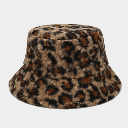 Vintage Fuzzy Plush Thick Warm Bucket Hat