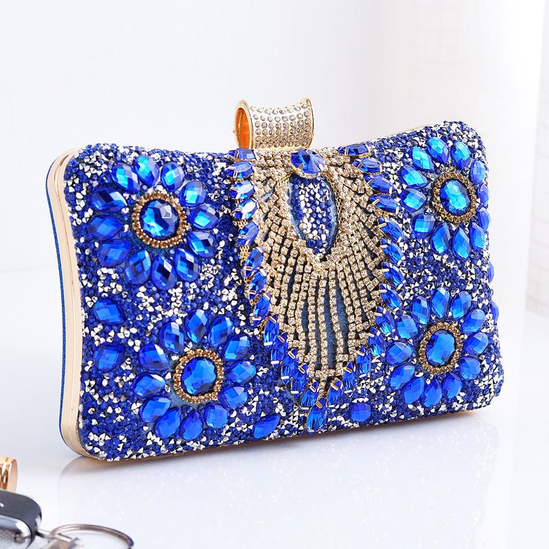Rhinestone Clutch Evening Bag Stylish Vintage Party Handbag