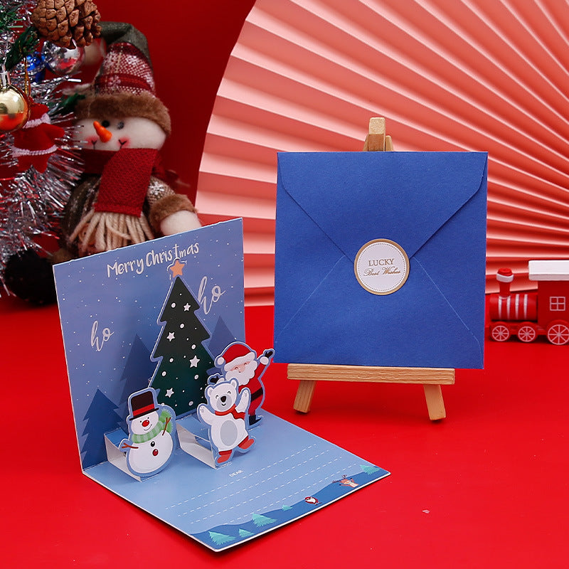 Creative Christmas 3D Pop Up Greeting Card