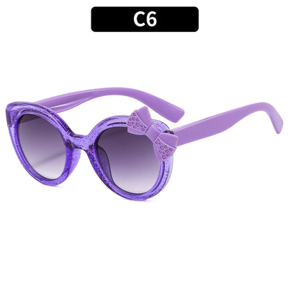 Cute Kids' Butterfly Knot Sunglasses UV400 Protection