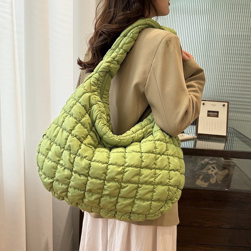 Chic Cloud Shoulder Bag Stylish Large Capacity Nylon Tote