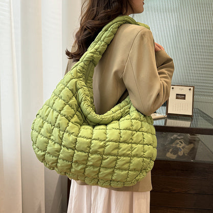 Chic Cloud Shoulder Bag Stylish Large Capacity Nylon Tote