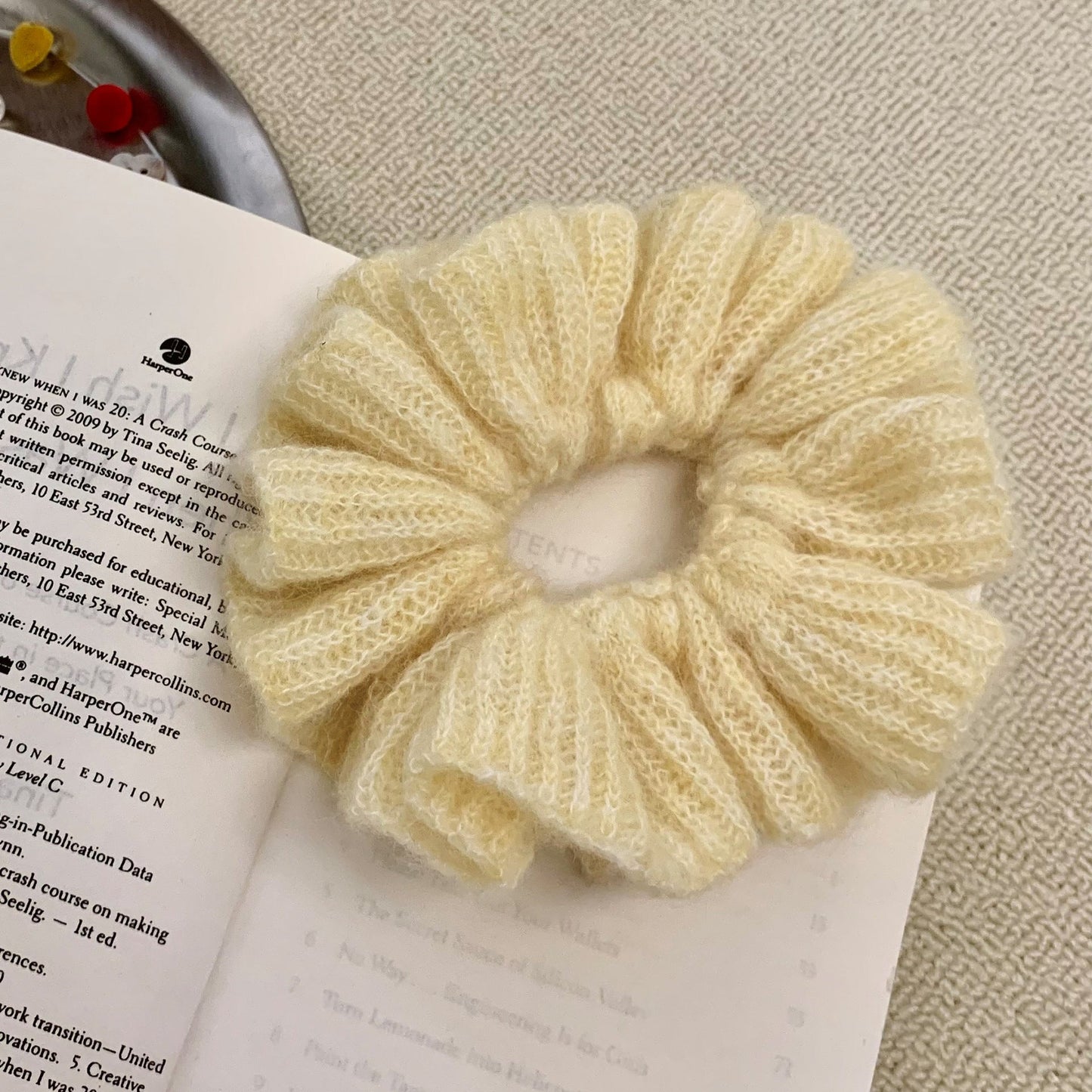 High-Quality Alpaca Wool Soft Hair Ties Oversized Hair Accessories