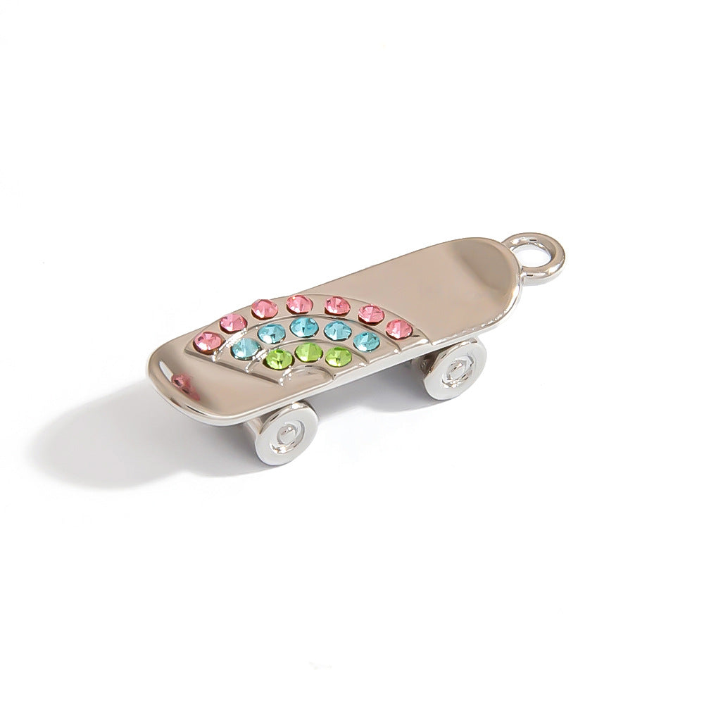 Stainless Steel DIY Sports Jewelry Accessories Keychain Pendant