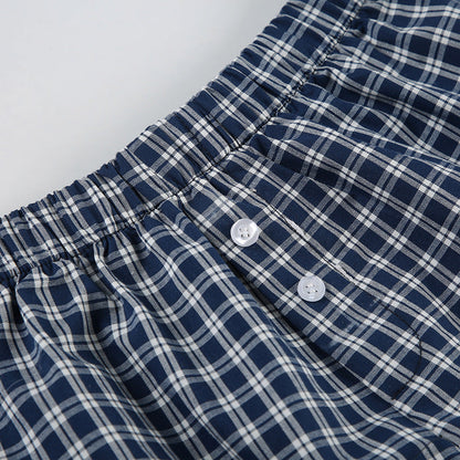 Simple Striped Spaghetti Strap Shorts Set
