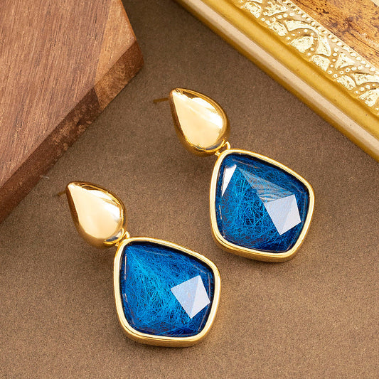 Geometric Acrylic Resin Earrings Stylish Casual Earrings For Women