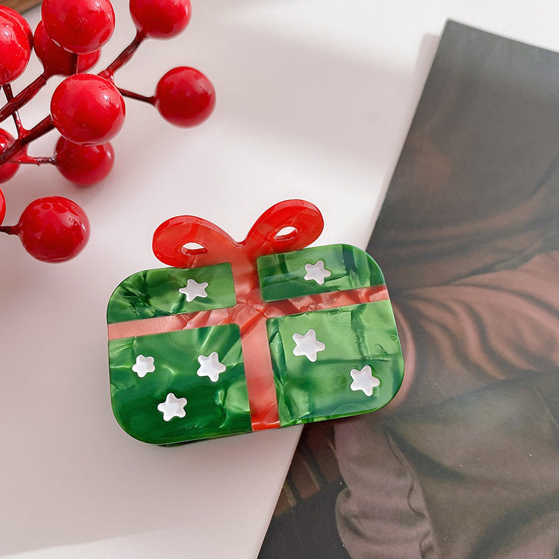 Cute Jingle Bell Christmas Tree Hair Clip