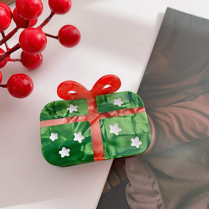 Cute Jingle Bell Christmas Tree Hair Clip
