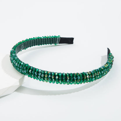 Woven Crystal Headband for Women Stylish Chic Hair Accessory