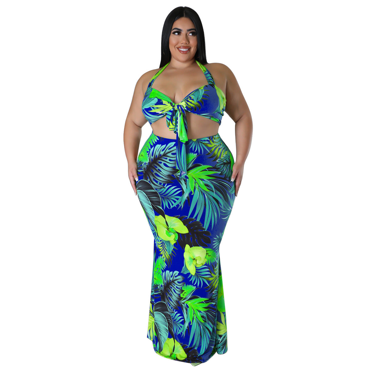 Amazon Floral Print Maxi Dress Set Cute Bohemian Style
