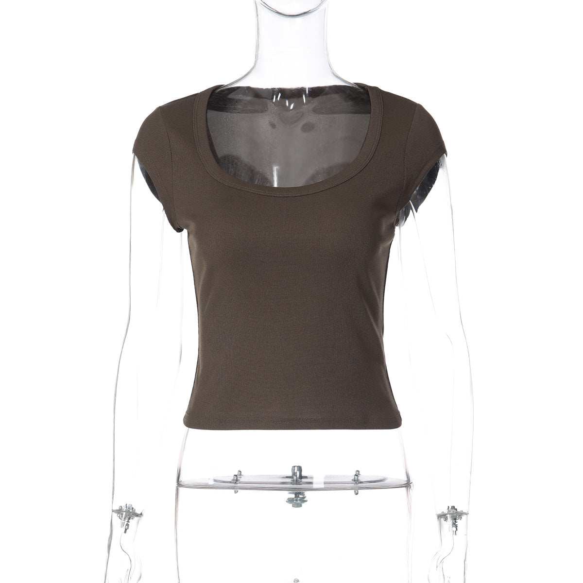 Trendy Casual Slim Fit Crop Top T-Shirt