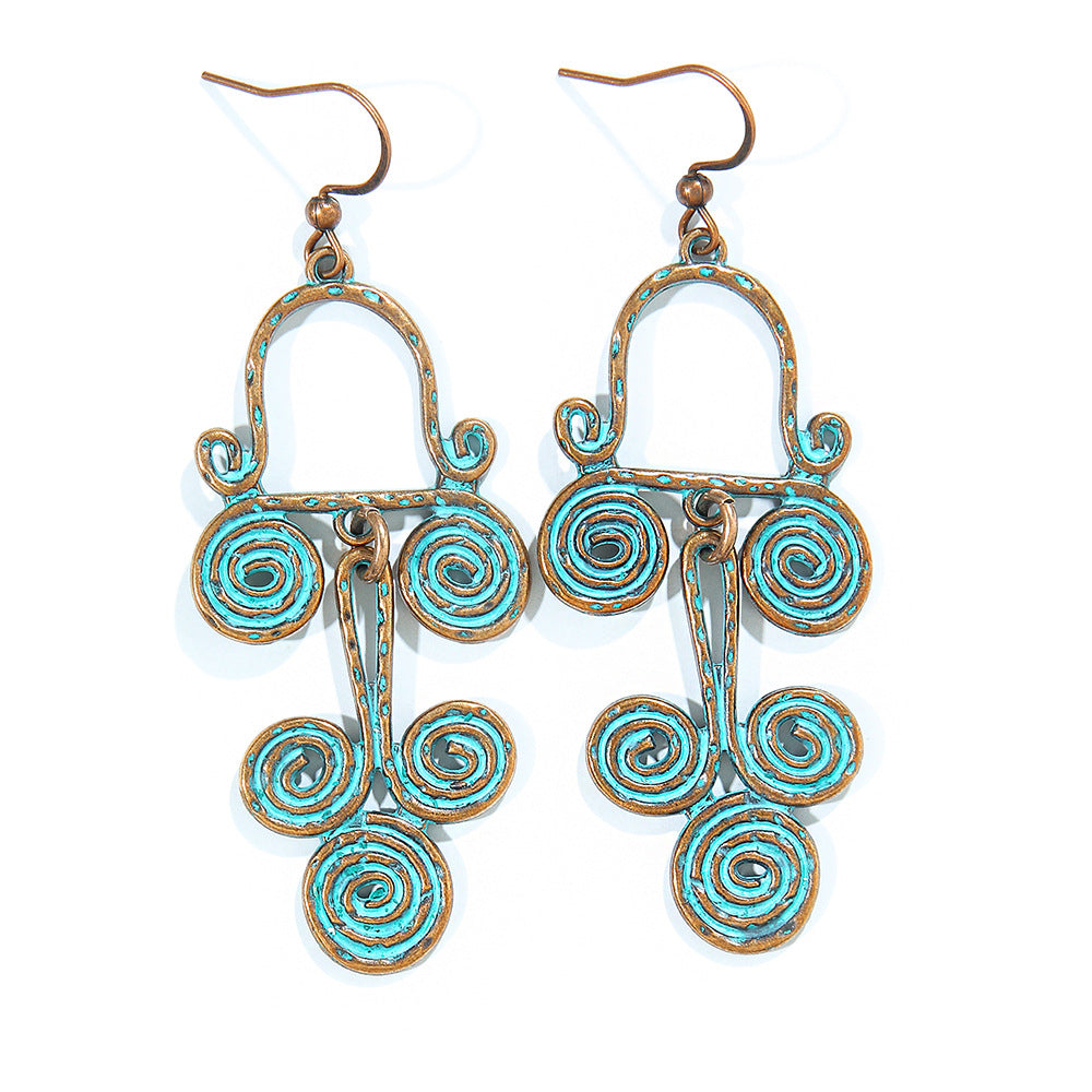 Bohemian Retro Tassel Earrings Vintage Style Travel Accessories