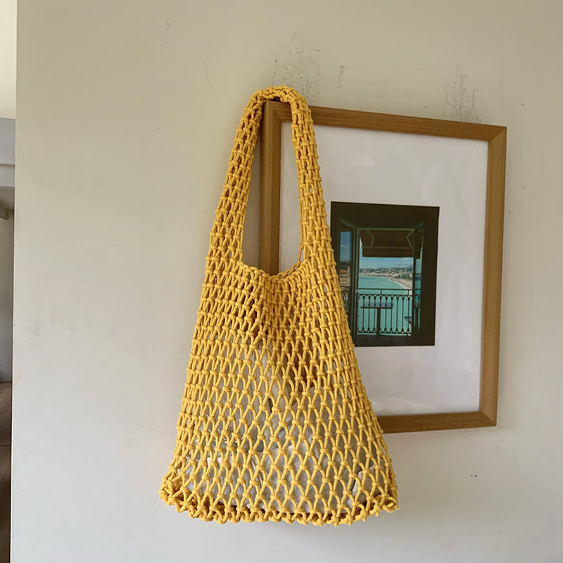 Handwoven Tote Bag for Women Stylish Casual Shoulder Bag