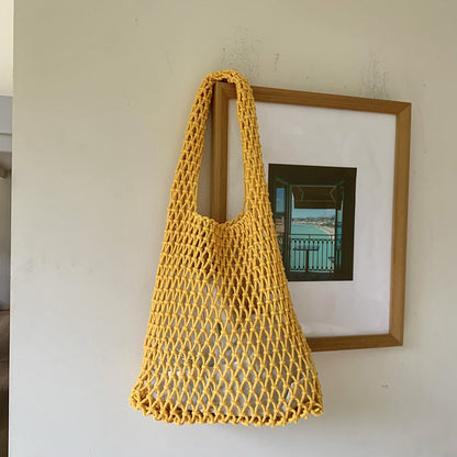 Handwoven Tote Bag for Women Stylish Casual Shoulder Bag