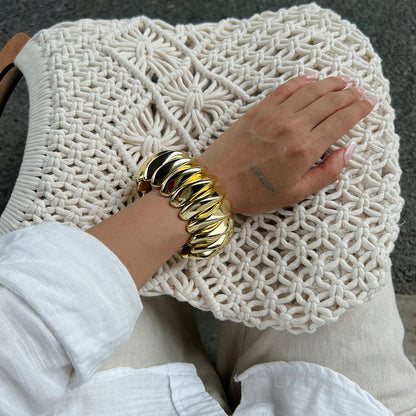 Unique Resin Gradient Bangle Stylish Stretch Bracelet