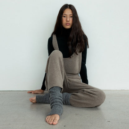 Wool Blend Knitted Leg Warmers Cozy Casual Socks