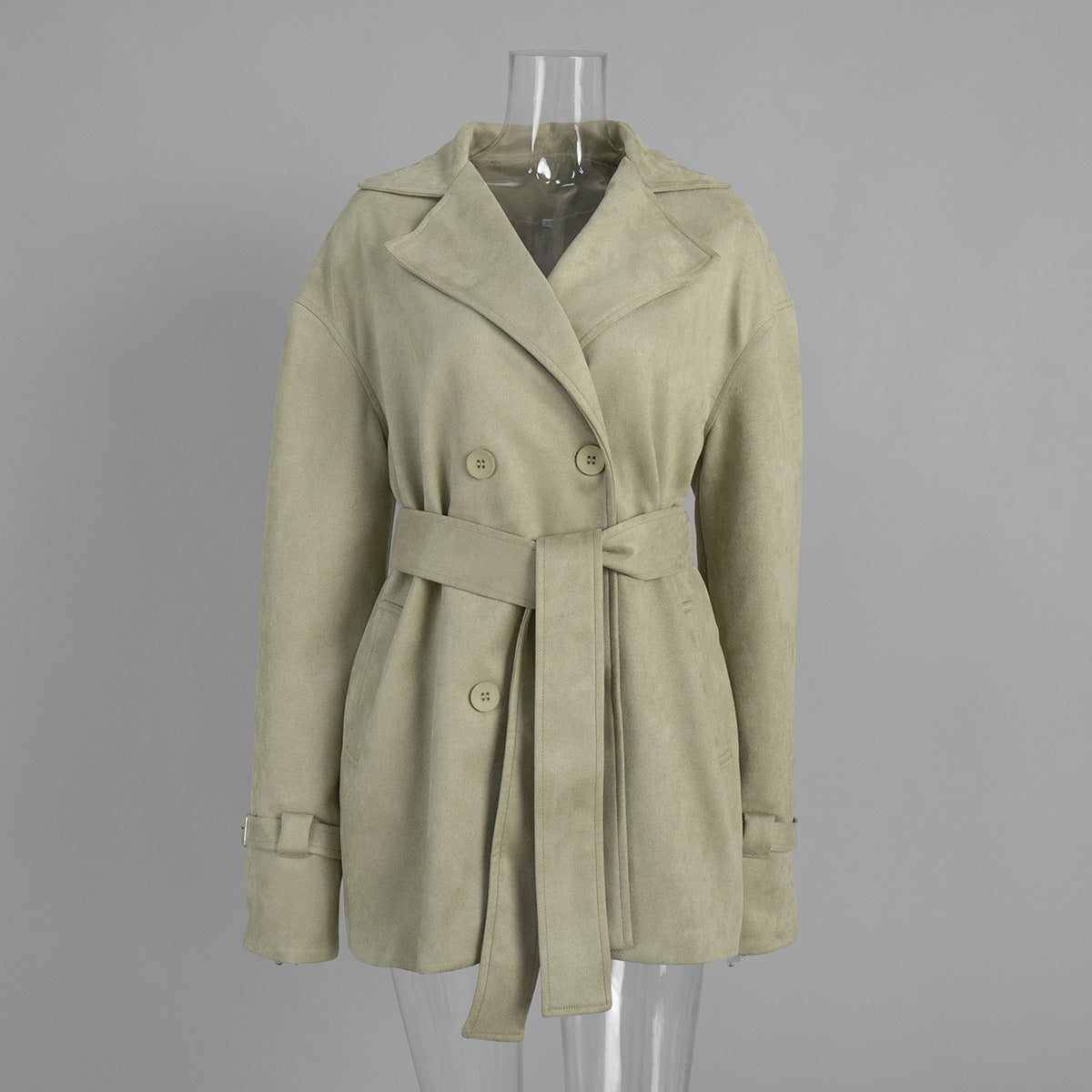 Retro Suede Jacket Stylish Casual Outerwear