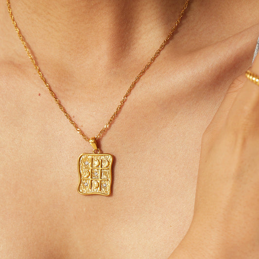 Vintage Diamond Heart Necklace