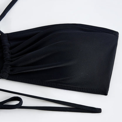 Sexy String Halter Bikini Swimwear with Cover