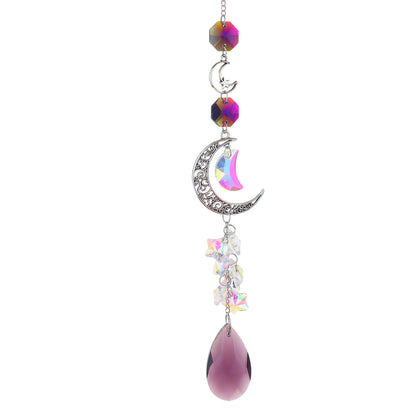 3+ Moon Star Crystal Suncatcher Hangings