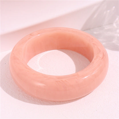 Round MarblingÂ Patterns Single Bracelets