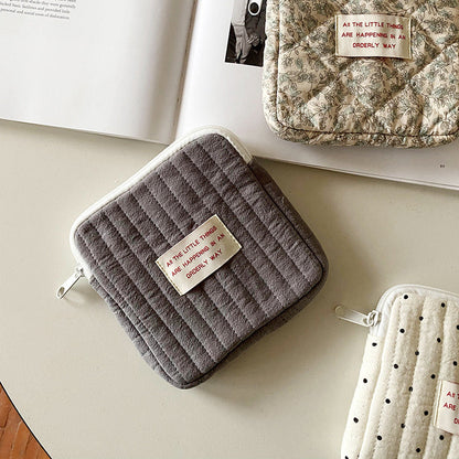 Cute Portable Makeup Bag Zip Pouch Organizer