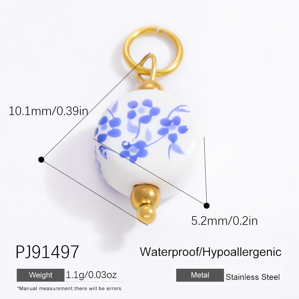 Fashionable DIY Jewelry Pendant Necklace Stainless Steel 18K Gold Plated
