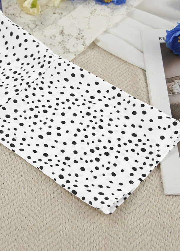 Polka Dot Lounge Set Lightweight Breathable Fabric