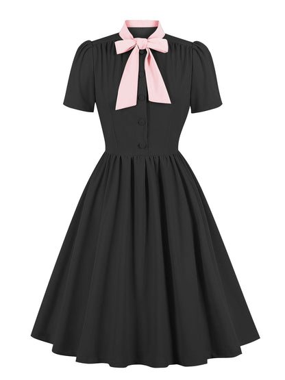 Elegant Red Midi Dress With Tie Waist