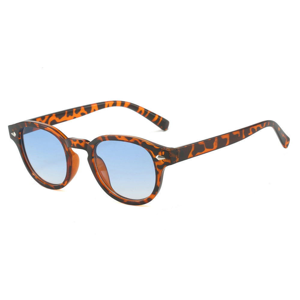 Vintage Round Frame Sunglasses for Men Stylish Casual Eyewear