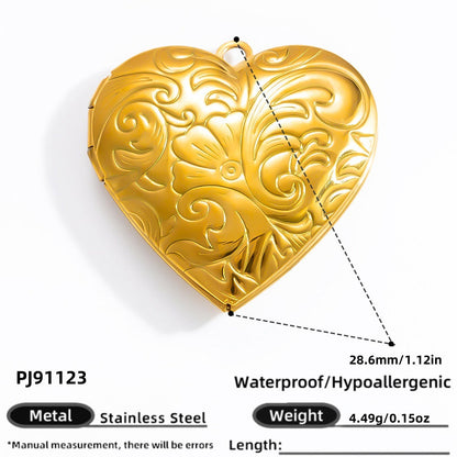 DIY Heart Butterfly Pendant Stainless Steel Jewelry Accessories