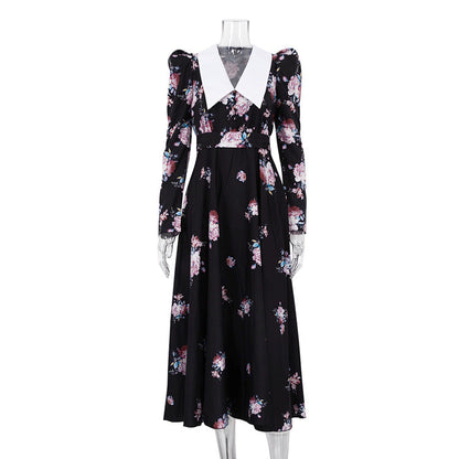 Elegant Floral Maxi Dress Slim Fit for Casual and Party