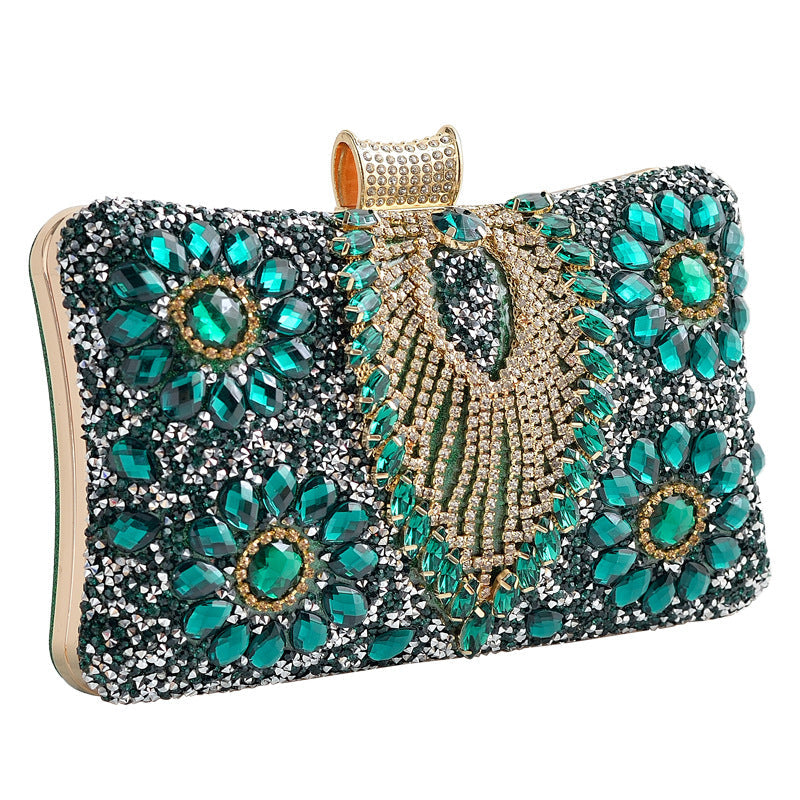 Rhinestone Clutch Evening Bag Stylish Vintage Party Handbag