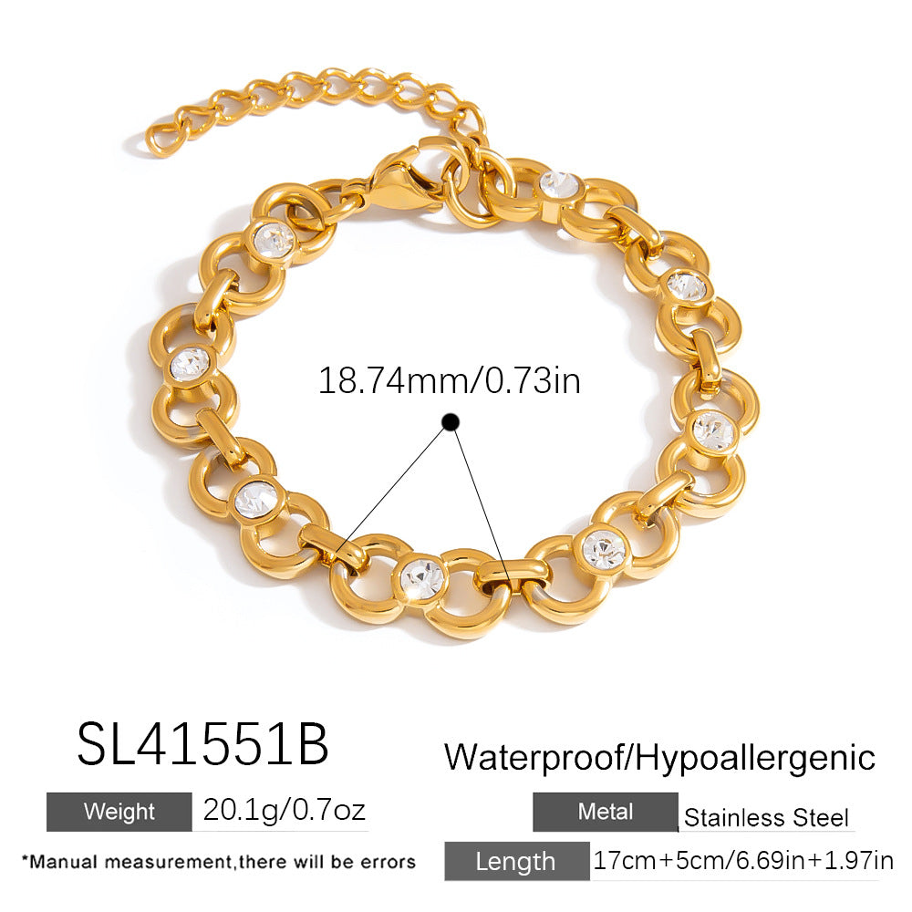 Stylish Bow Knot Stainless Steel Bracelet for Women