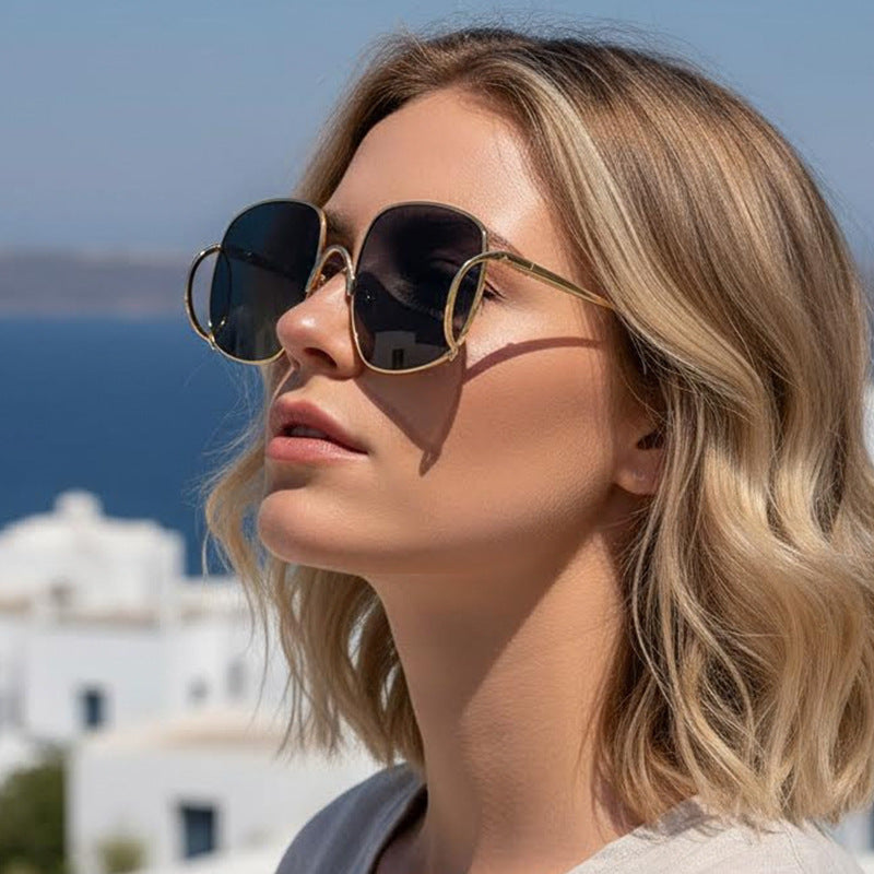 Fashionable Punk Style Oversized Sunglasses for Parties