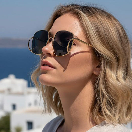 Fashionable Punk Style Oversized Sunglasses for Parties