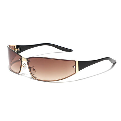 Punk Vintage Leopard Print Sunglasses