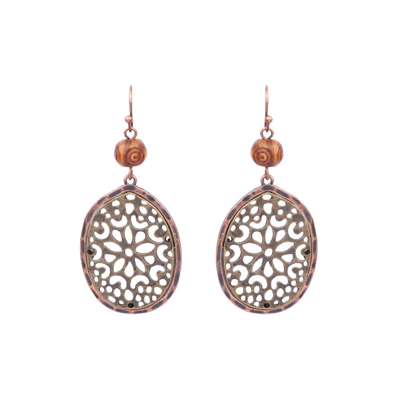 Trendy Vintage Boho Tassel Earrings Alloy Drop Dangle Jewelry Set