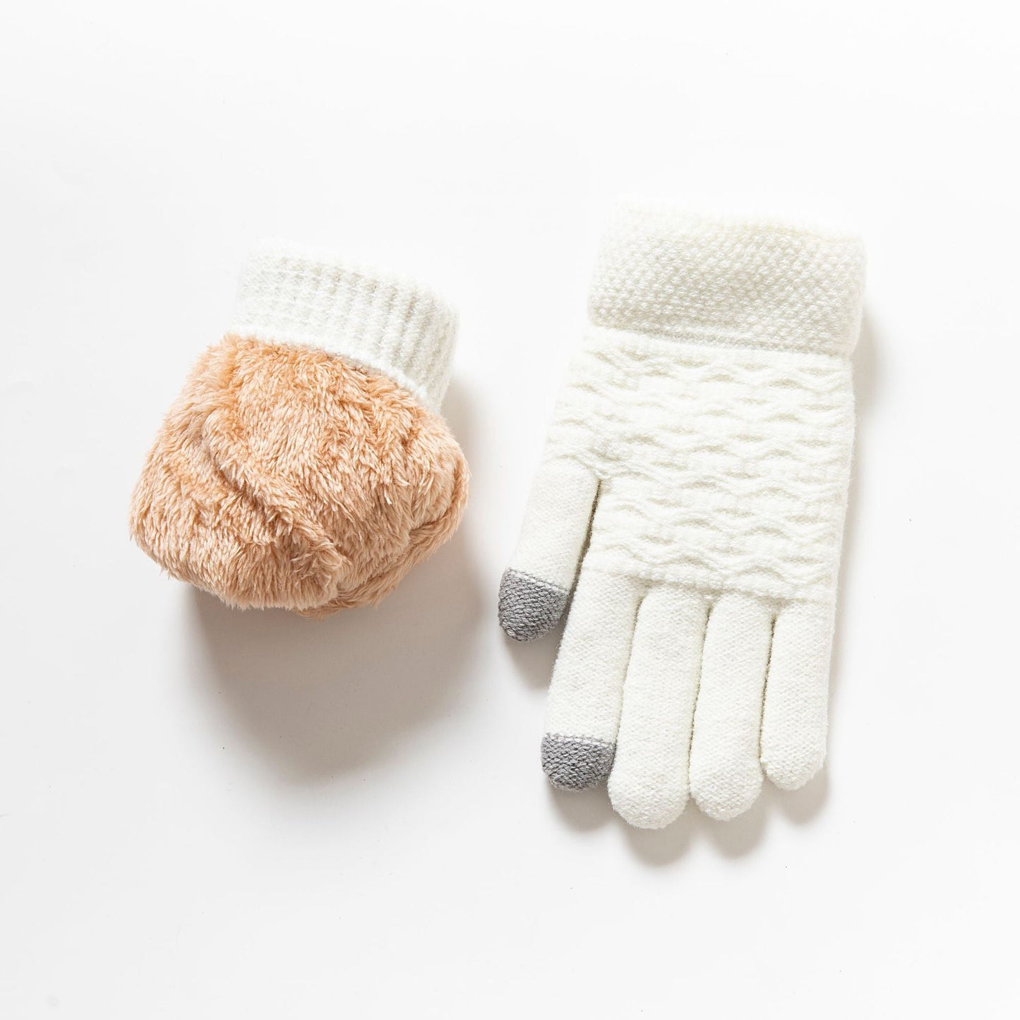 Winter Warm Knitted Touchscreen Gloves for Women