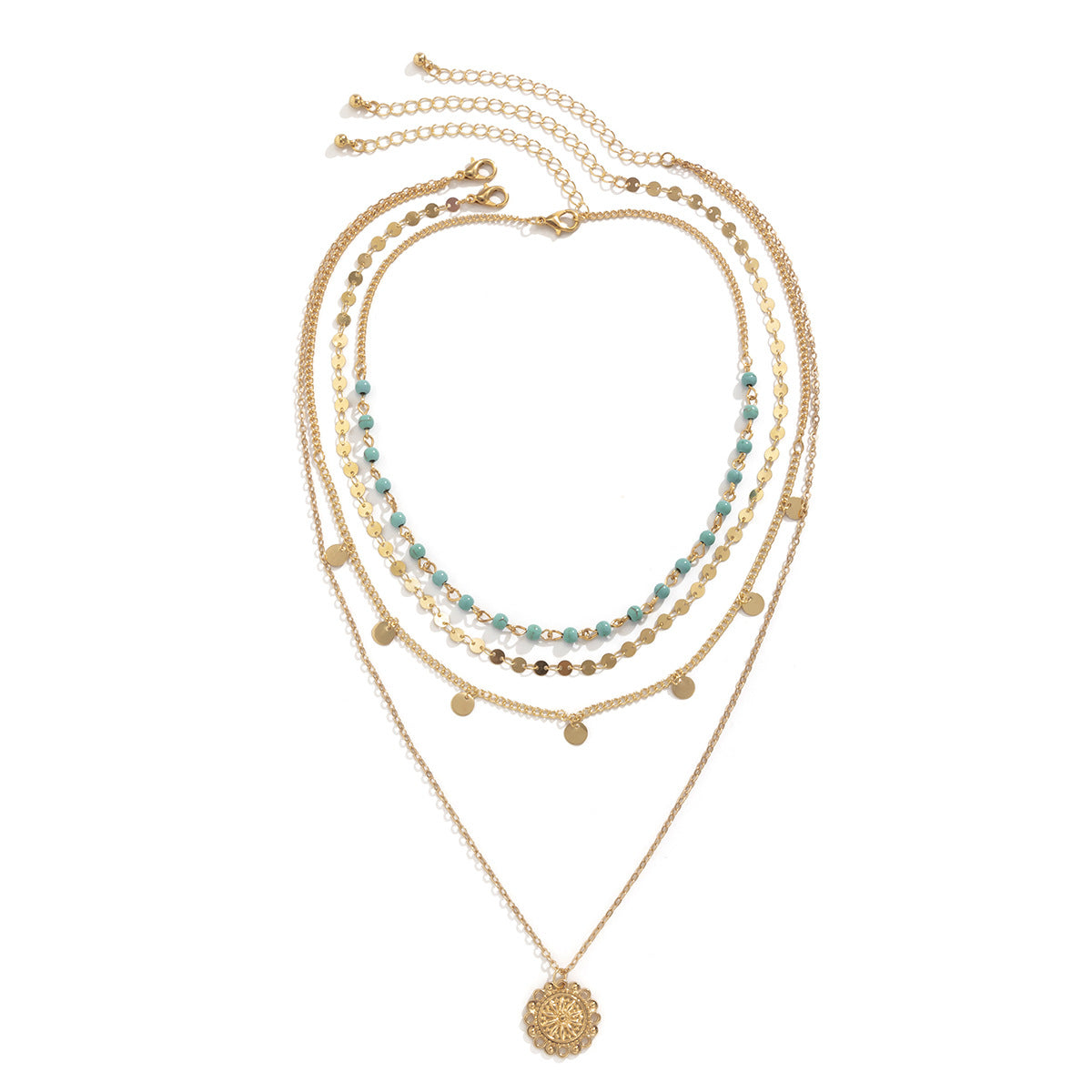 Vintage Ethnic Style Turquoise Choker Necklace For Women