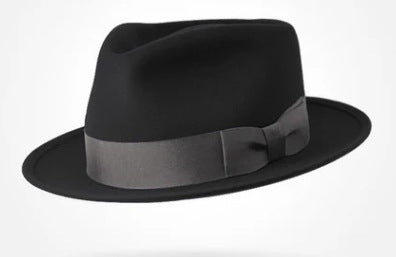 Classic Wool Felt Fedora Hat for Autumn and Winter